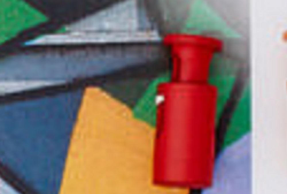 Mini-Kordelstopper | Durchlass 3 mm | für Gummikordeln | rot
