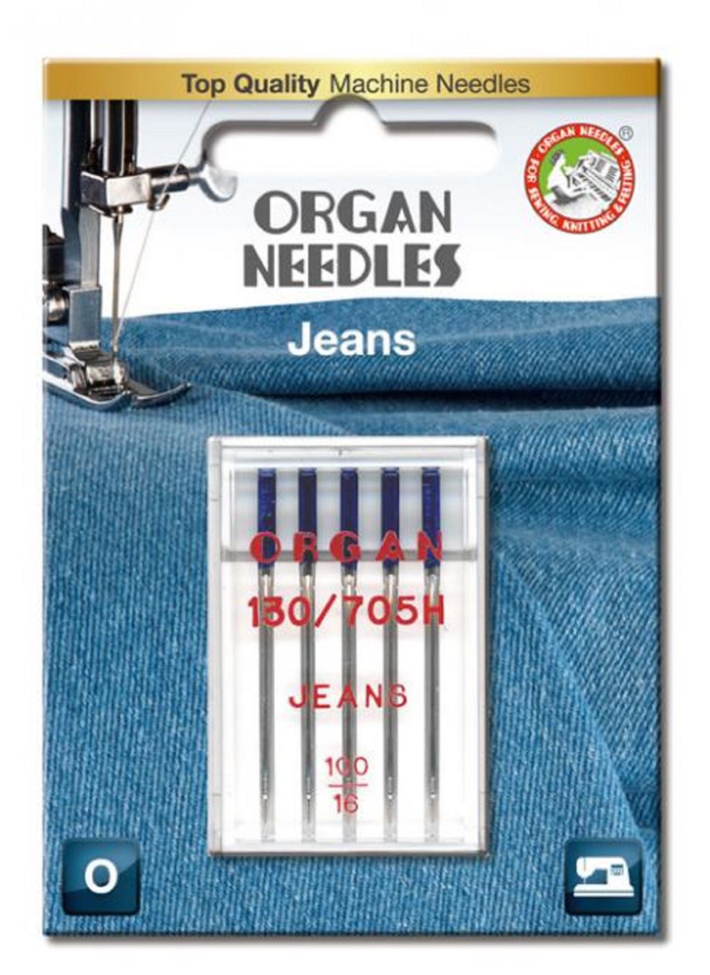 Organ Maschinennadeln 130/705 H Jeans 100 á 5 Blister