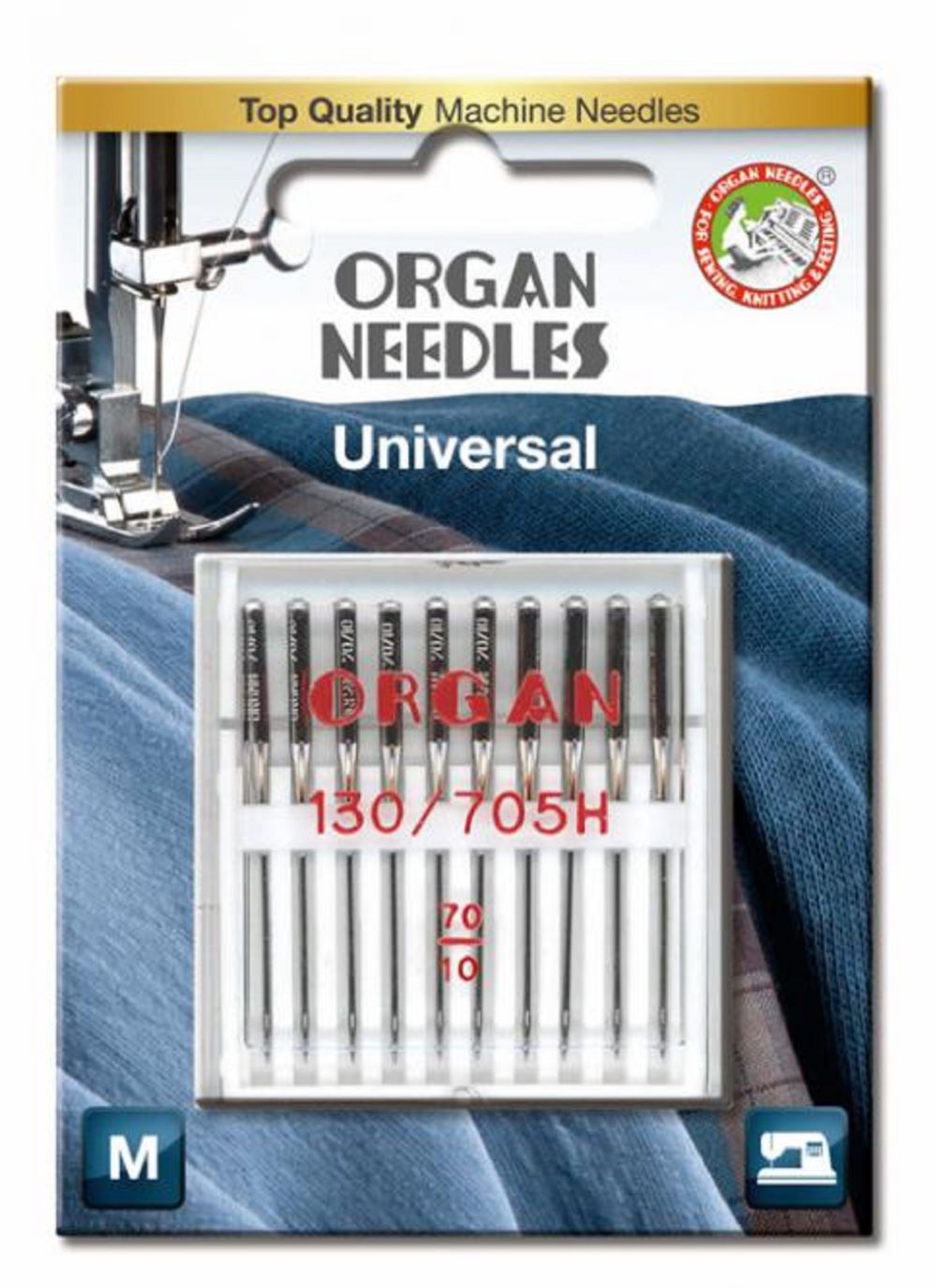 Organ Maschinennadeln 130/705 H Universal 070 á 10 Blister