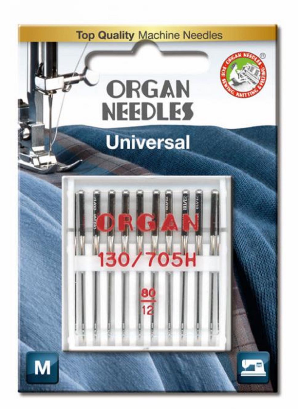 Organ Maschinennadeln 130/705 H Universal 080 á 10 Blister