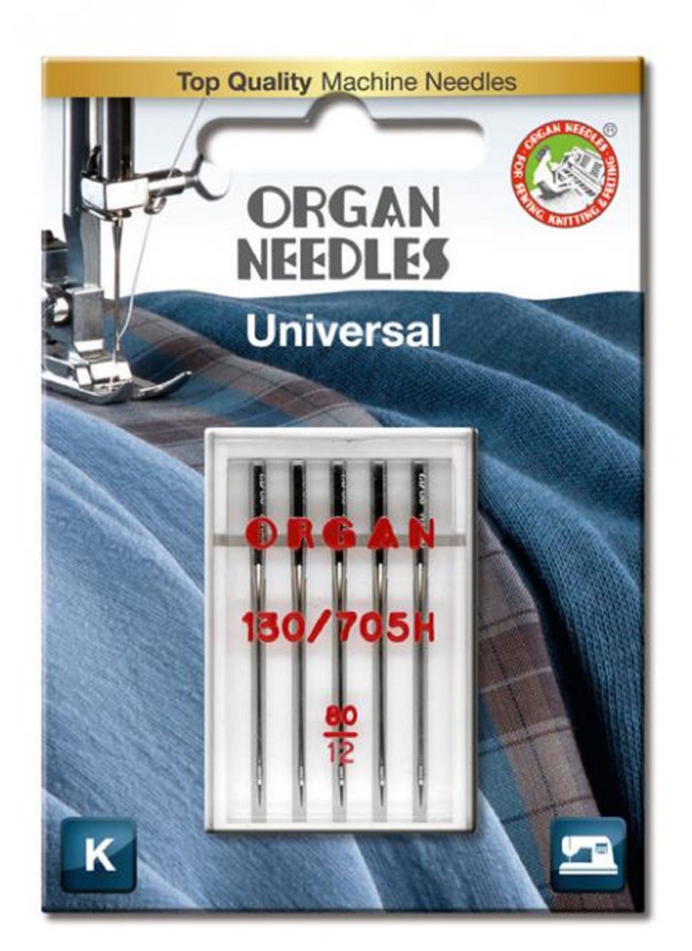 Organ Maschinennadeln 130/705 H Universal 080 á 5 Blister