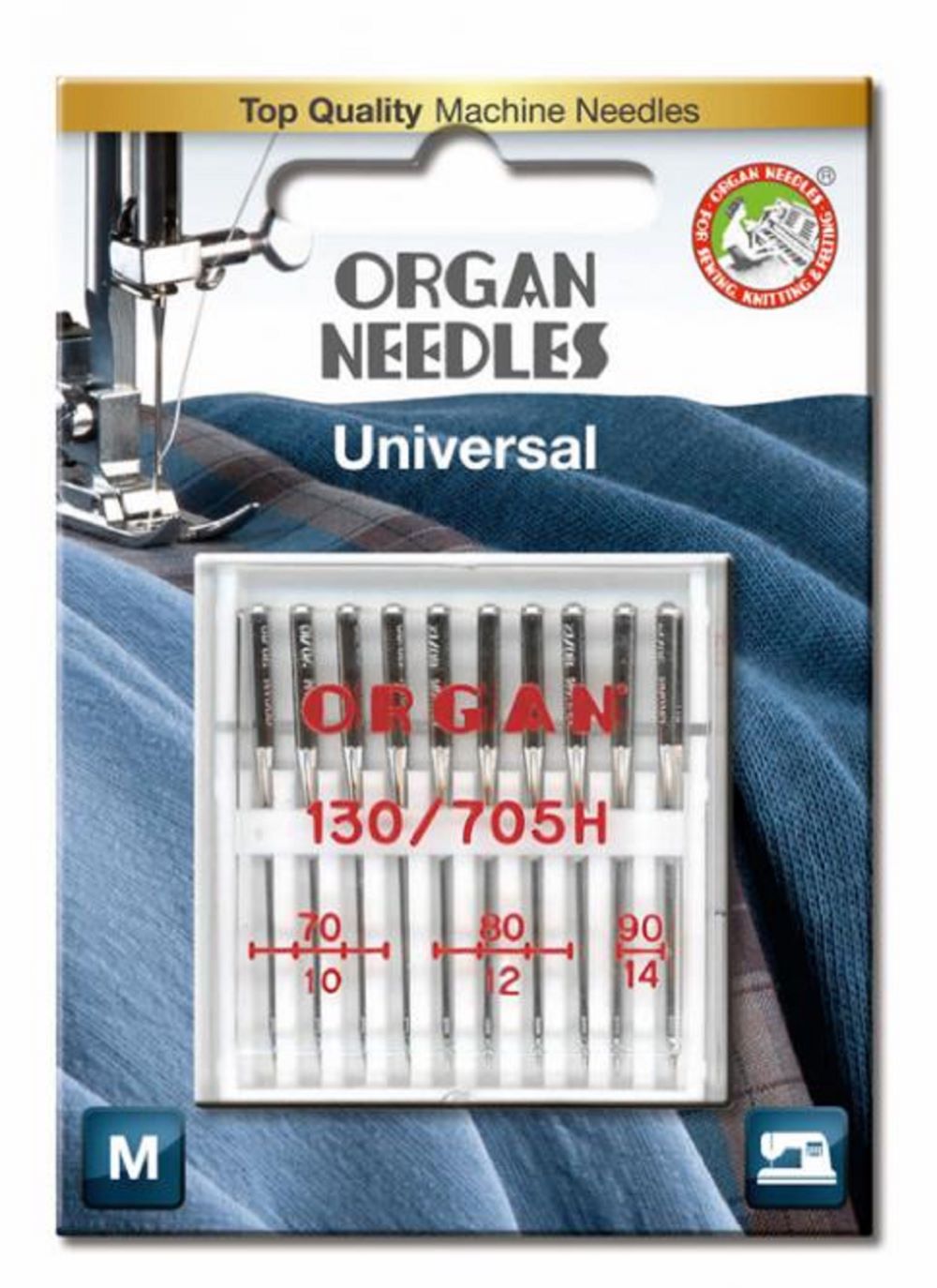 Organ 130/705 H á 10 St. 070/090 Universalnadeln