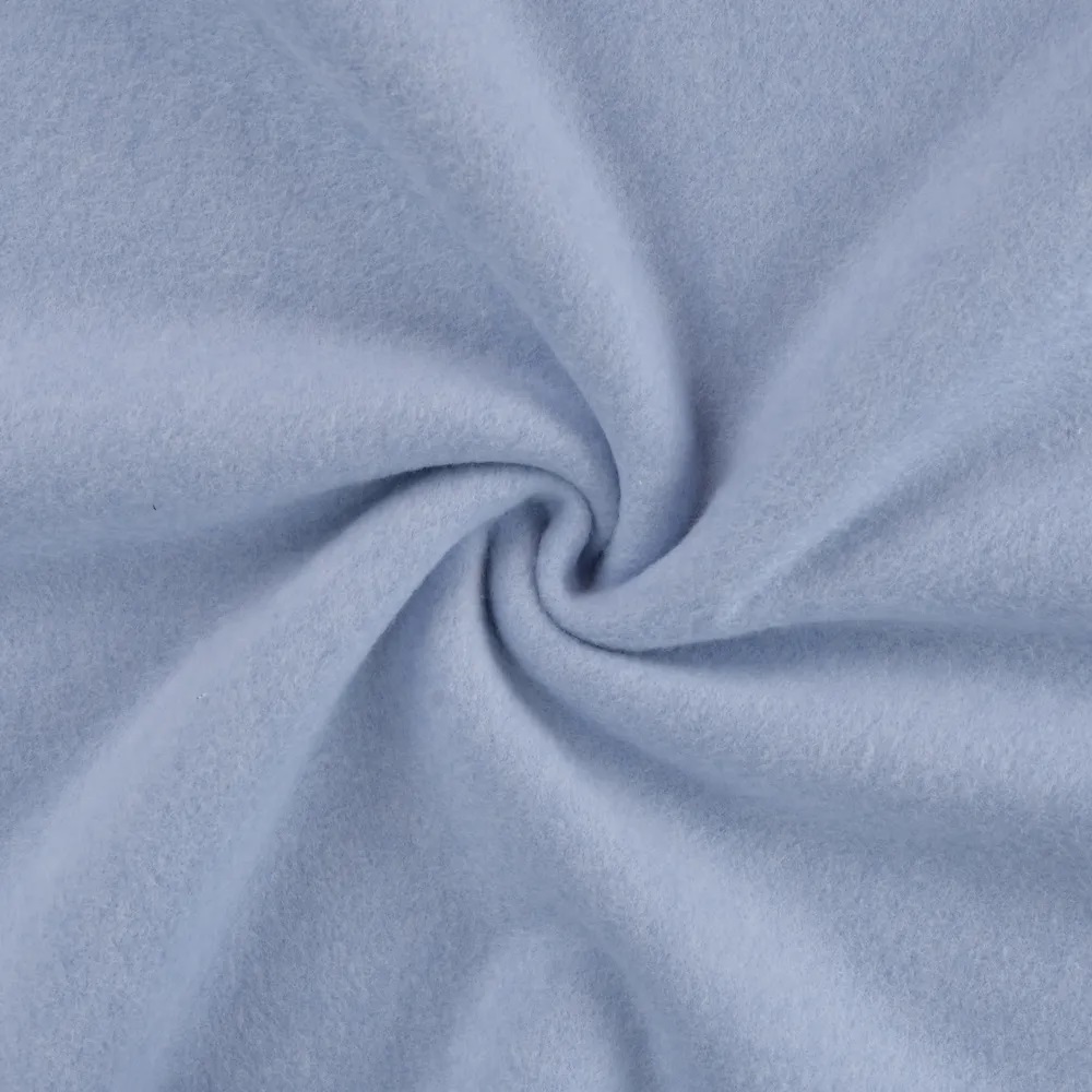 BIO Baumwoll Fleece | 100 % Baumwolle | Ökotex | blue melange | ab 50 cm