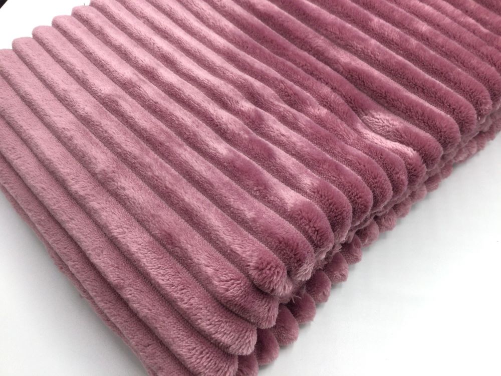 Plüsch | Plüschstoff | für Decken, Bademäntel uvm. | old pink