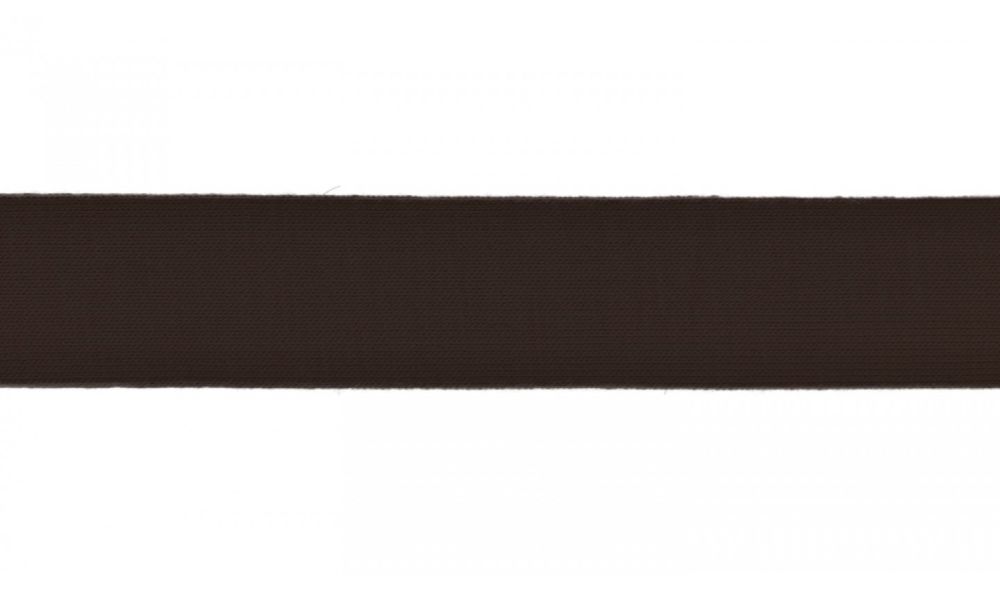 Schrägband Jersey | 20 mm | uni | brown