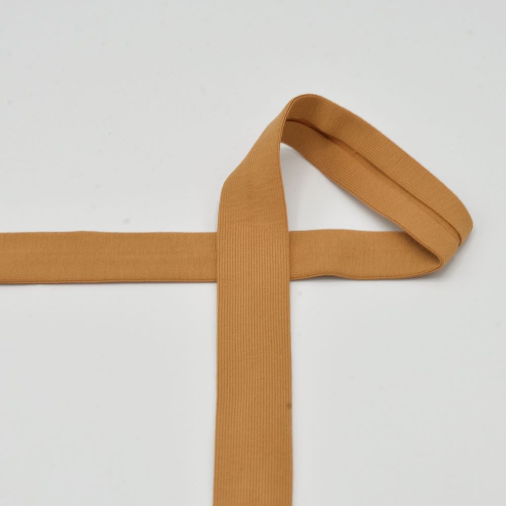 Schrägband Jersey | 20 mm | uni | caramel