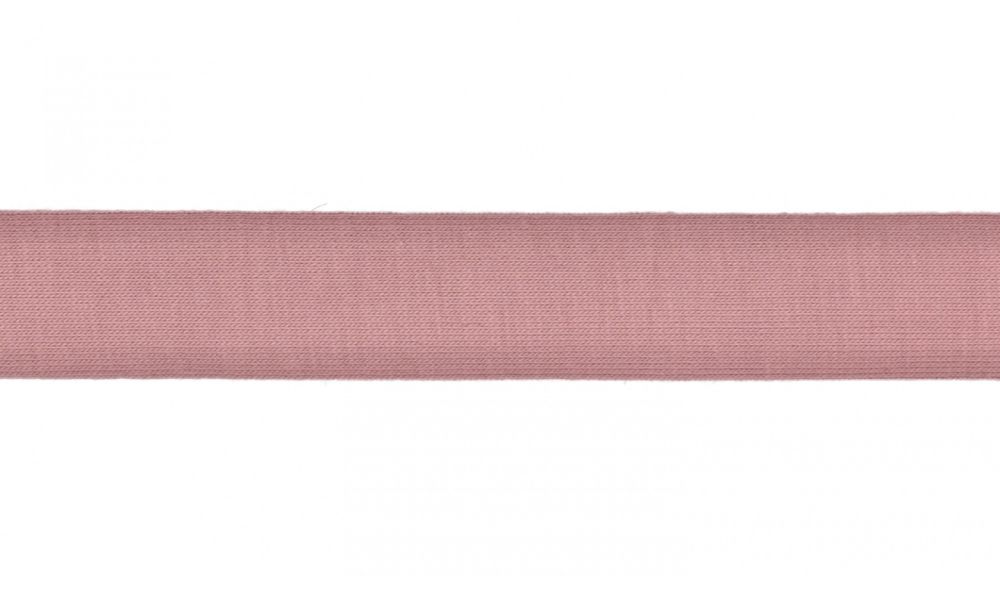 Schrägband Jersey | 20 mm | uni | dusty pink