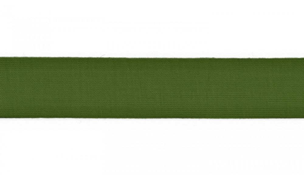 Schrägband Jersey | 20 mm | uni | olive