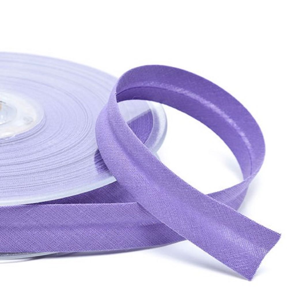Schrägband uni | 18 mm | Baumwolle-Polyester | violett