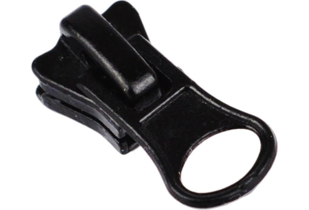 Endlos-Profilreißverschluss aus Kunststoff | schwarz | 1 m incl. 2 Schieber 2