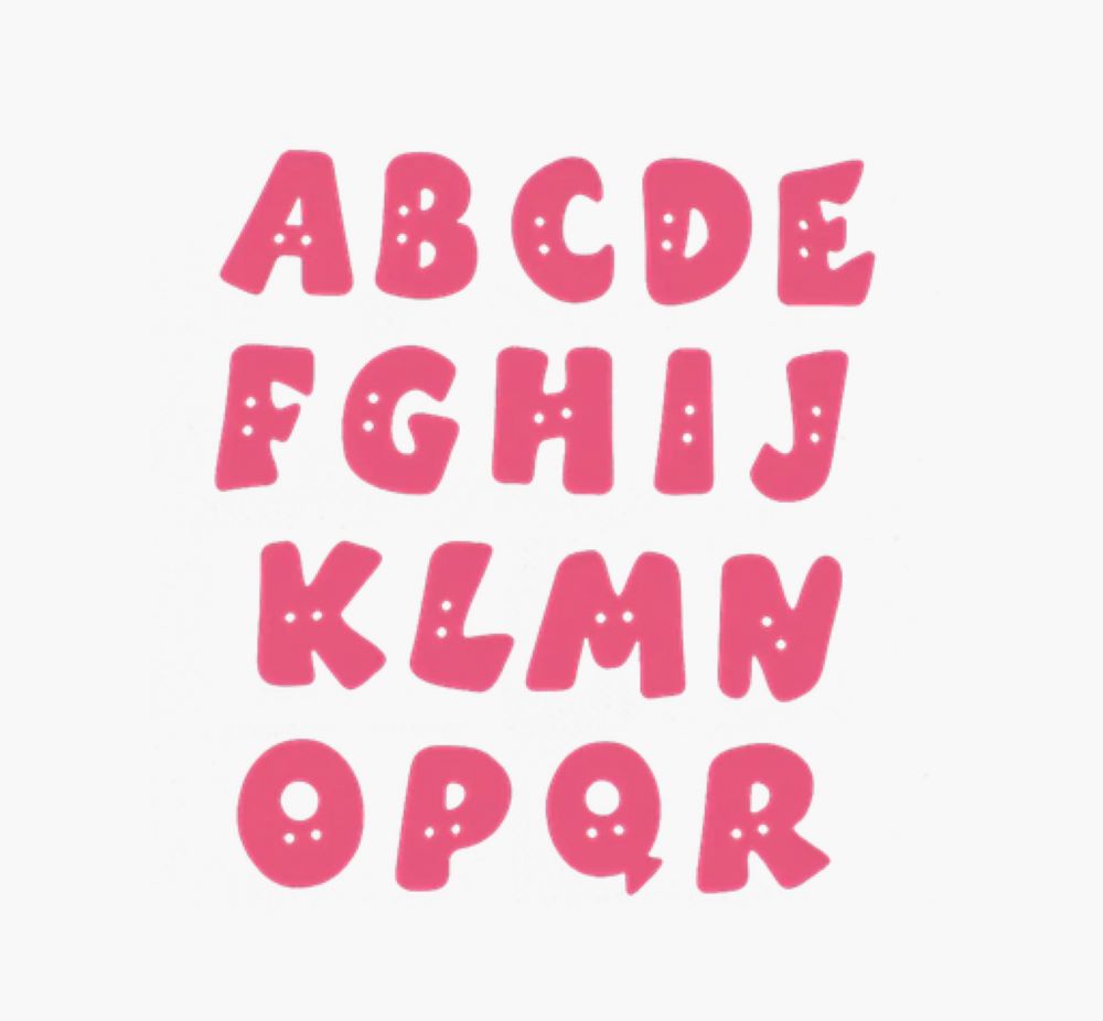 Buchstaben Knöpfe | A-Z | K 3