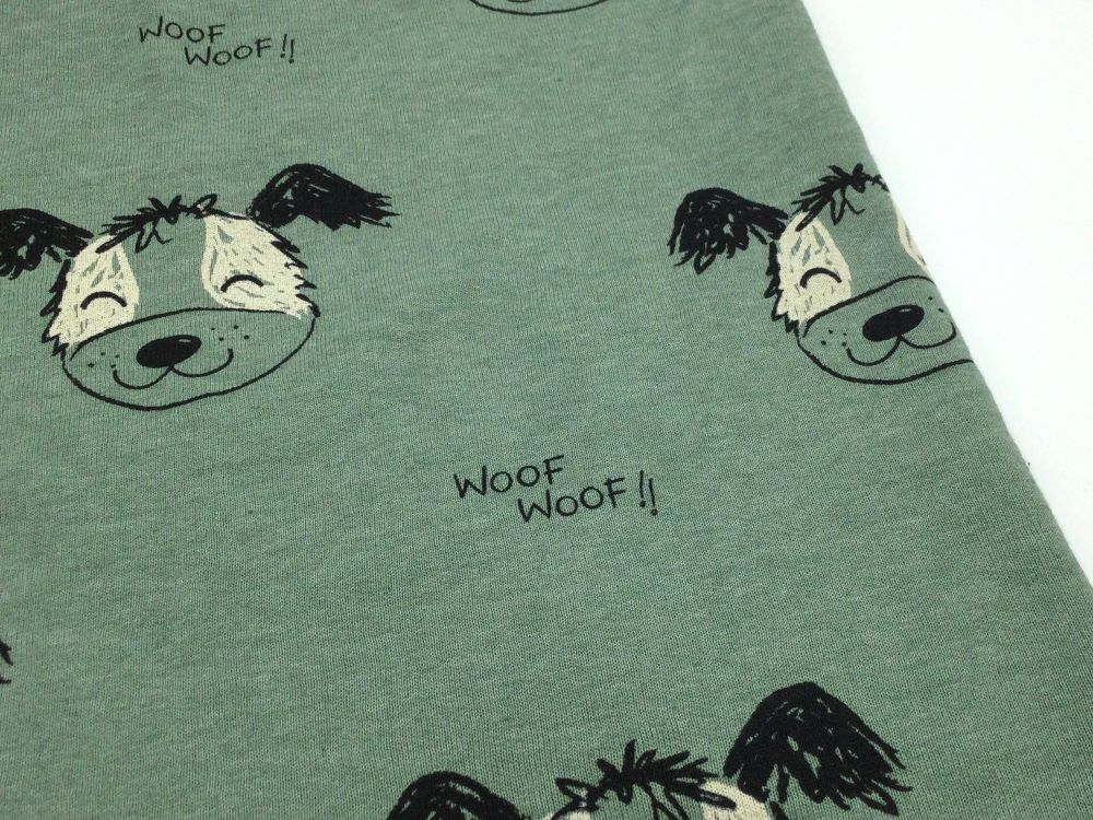 25 cm REST Sweat Melange DOGS | dark mint melange | by Poppy | Ökotex 3