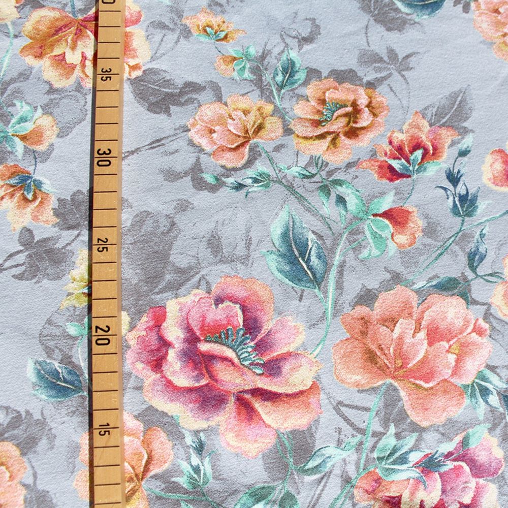 1,42 m REST zertifizierter Bio Sweat TROOTCHY FLOWERS | bunt | Stoffonkel 2