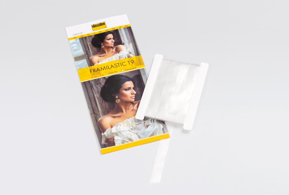 Vlieseline Framilastic 9 mm transparent | 5 m-Pack