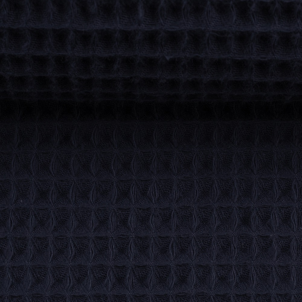 Waffel-Pique NELSON dunkelblau l | Ökotex | ab 50 cm