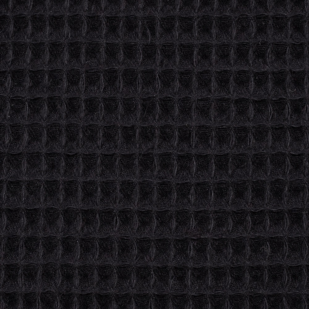 Waffel-Pique NELSON schwarz | Ökotex | ab 50 cm 2