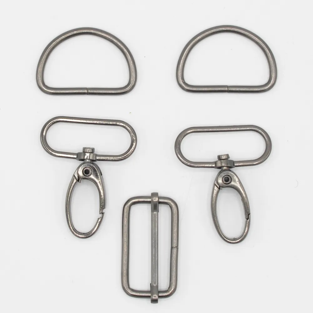 Taschen-Zubehör-Set | 30 mm | Metallic silber