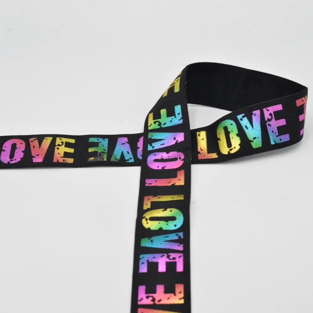 Gummiband LOVE | 40 mm breit | multicolor