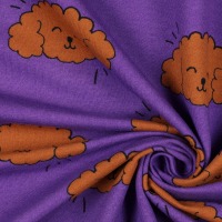 Soft Sweat DOGS | purple | by Poppy | Ökotex 2