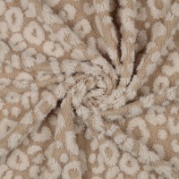 Teddybouclé | Animal Skin | für Jacken, Mäntel, Westen | beige 2