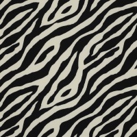 Modestoff MAGNOLIA Stretch | Zebra-Muster | schwarz 3