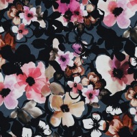 Baumwolljersey Digitaldruck FLOWERS | jeans | by Poppy | Ökotex 3