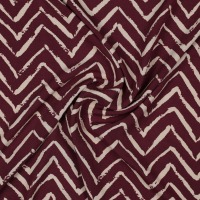 Viskose Webware Viskosedruck Radiance ZIG ZAG | mauve