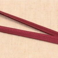 Satin Paspelband uni 10 mm | burgund