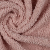 Baumwoll-Teddy | Teddy-Plüsch | 90 % Baumwolle 10 % Polyester | 300 g/m2 | light rose