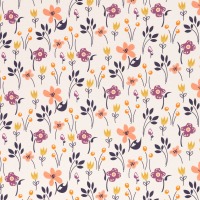 Baumwolljersey HENRY | Blumen, beige 3