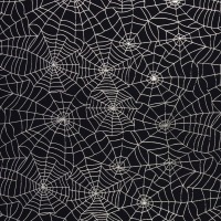 Feintüll | Spider Web | schwarz-silber | Halloween, Karneval | ab 0,5 m 3