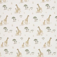 Baumwolljersey WILD ANIMALS | by Christiane Zielinski | Giraffen, naturweiß | Ökotex 3