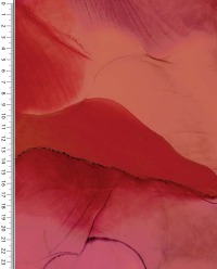 Baumwolljersey FLOWING INK | rot-bordeaux | Digitaldruck | Ökotex 5