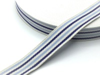 Gurtband 40 mm Streifen | zweifarbig | blau 2