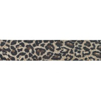 Elastic-Band | Gummiband | Lurex | Tierprint Jaguar | 35 mm