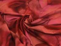 Baumwolljersey FLOWING INK | rot-bordeaux | Digitaldruck | Ökotex 4