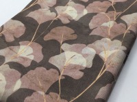 Baumwoll Canvas GINKGO FLOWERS | taupe | Ökotex | by Poppy 2