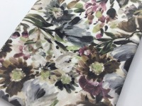 Baumwoll Canvas PAINTED FLOWERS | Ökotex | by Poppy | white-lilac 3