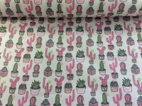 Beschichtete Baumwolle | Kaktus | pink 3