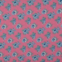 Baumwollstoff Popeline Cotton Club | floral | rosa 3