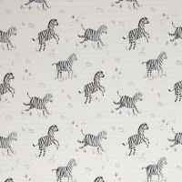 Baumwolljersey ANIMALS | by Christiane Zielinski | Zebras, weiß | Ökotex 3