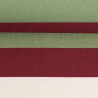 Baumwolle KIM | Baumwollstoff | Streifen 3 cm | Ökotex | ecru-rot-oliv 2