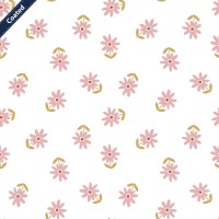 Beschichtete Baumwolle FLOWERS | white | by Poppy