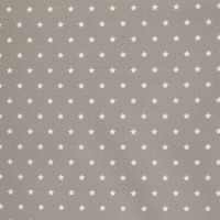 Beschichtete Baumwolle MELUNA | Sterne 1 cm | grau 3