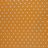 Beschichtete Baumwolle MELUNA | Sterne 1 cm | senf 3