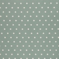 39 cm REST Beschichtete Baumwolle MELUNA | Sterne 1 cm | smaragd 3