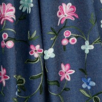 Baumwolljeans mit Stickerei und Bogenkante | für Kleider &amp; Blusen | jeans 2