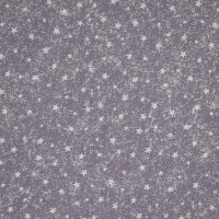 Baumwolle COMET | Weihnachten | Goldstaub, Sterne | grau-silber