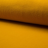 Leichter Baumwollfleece | Sherpa | Ökotex | ochre | ab 50 cm