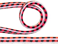 Gummiband Elastic-Band NEON | 7 mm | weiß-rot-schwarz 2